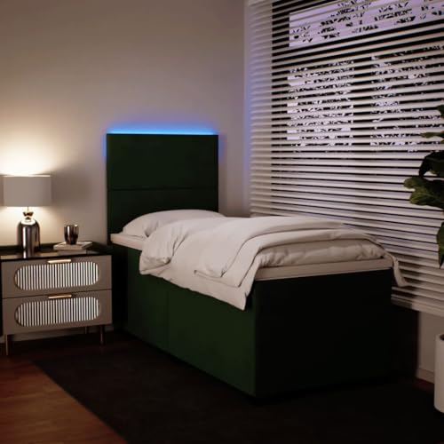 Boxspringbett mit Matratze Dunkelgrün 90x200 cm Samt Daybed Gästebett Familienbett Doppelbett für Gästezimmer Schlafzimmer Herberge Wohnbereich Boxspringbett mit Matratze Dunkelgrün 90x200 cm Samt Daybed Gästebett Familienbett Doppelbett für Gästezimmer Schlafzimmer Herberge Wohnbereich von HEFZGDB