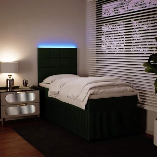 Boxspringbett mit Matratze Dunkelgrün 90x200 cm Samt Single Bed Bed Frame Familienbett Bettrahmen für Herberge Wohnbereich Schlafzimmer Gästezimmer Boxspringbett mit Matratze Dunkelgrün 90x200 cm Samt Single Bed Bed Frame Familienbett Bettrahmen für Herberge Wohnbereich Schlafzimmer Gästezimmer von HEFZGDB