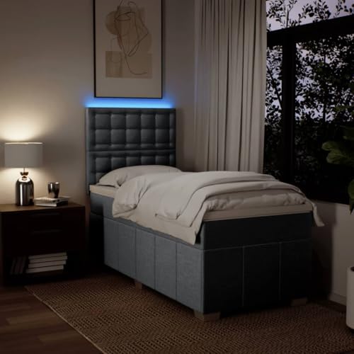 Boxspringbett mit Matratze Hellgrau 90x200 cm Stoff Ehebett Gästebett Einzelbetten Bettrahmen für Gästezimmer Wohnbereich Herberge Schlafzimmer Boxspringbett mit Matratze Hellgrau 90x200 cm Stoff Ehebett Gästebett Einzelbetten Bettrahmen für Gästezimmer Wohnbereich Herberge Schlafzimmer von HEFZGDB