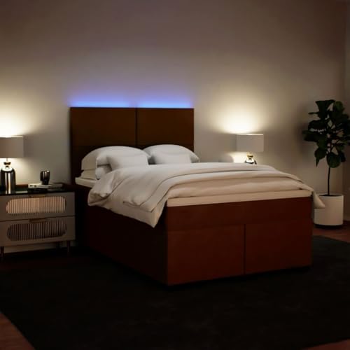 Boxspringbett mit Matratze Rosa 140x200 cm Samt Daybed Gästebett Familienbett Doppelbett für Gästezimmer Schlafzimmer Herberge Wohnbereich Boxspringbett mit Matratze Rosa 140x200 cm Samt Daybed Gästebett Familienbett Doppelbett für Gästezimmer Schlafzimmer Herberge Wohnbereich von HEFZGDB