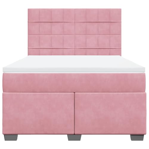 Boxspringbett mit Matratze Rosa 160x200 cm Samt Jugendbett Gästebett Einzelbetten Doppelbett für Schlafzimmer Gästezimmer Herberge Wohnbereich Boxspringbett mit Matratze Rosa 160x200 cm Samt Jugendbett Gästebett Einzelbetten Doppelbett für Schlafzimmer Gästezimmer Herberge Wohnbereich von HEFZGDB