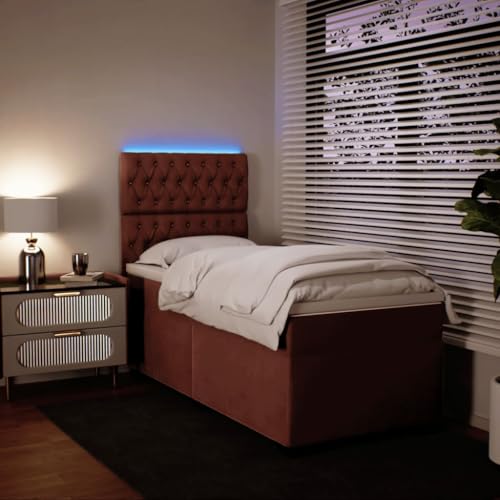 Boxspringbett mit Matratze Rosa 90x200 cm Samt Daybed Gästebett Familienbett Doppelbett für Gästezimmer Schlafzimmer Herberge Wohnbereich Boxspringbett mit Matratze Rosa 90x200 cm Samt Daybed Gästebett Familienbett Doppelbett für Gästezimmer Schlafzimmer Herberge Wohnbereich von HEFZGDB