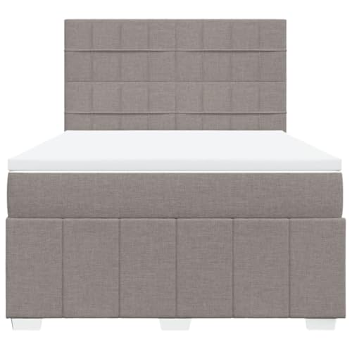 Boxspringbett mit Matratze Taupe 140x190 cm Stoff Jugendbett Bettgestell Bed Frame Bettrahmen für Schlafzimmer Herberge Wohnbereich Gästezimmer Boxspringbett mit Matratze Taupe 140x190 cm Stoff Jugendbett Bettgestell Bed Frame Bettrahmen für Schlafzimmer Herberge Wohnbereich Gästezimmer von HEFZGDB