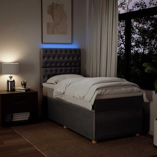 Boxspringbett mit Matratze Taupe 80x200 cm Stoff Ehebett Bettgestell Familienbett Bettrahmen für Gästezimmer Schlafzimmer Wohnbereich Herberge Boxspringbett mit Matratze Taupe 80x200 cm Stoff Ehebett Bettgestell Familienbett Bettrahmen für Gästezimmer Schlafzimmer Wohnbereich Herberge von HEFZGDB