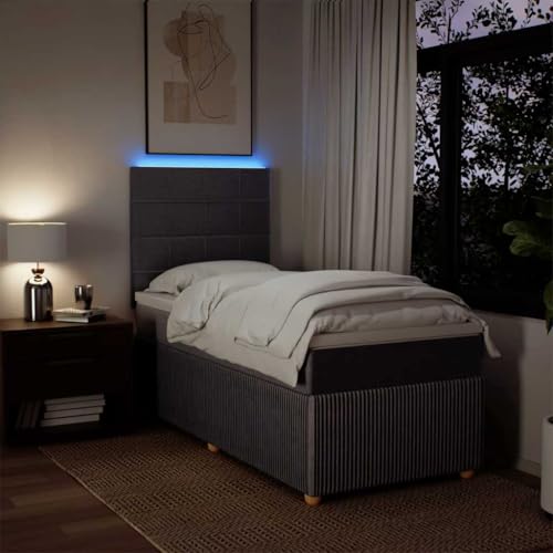 Boxspringbett mit Matratze Taupe 90x200 cm Stoff Ehebett Bettgestell Familienbett Bettrahmen für Gästezimmer Schlafzimmer Wohnbereich Herberge Boxspringbett mit Matratze Taupe 90x200 cm Stoff Ehebett Bettgestell Familienbett Bettrahmen für Gästezimmer Schlafzimmer Wohnbereich Herberge von HEFZGDB