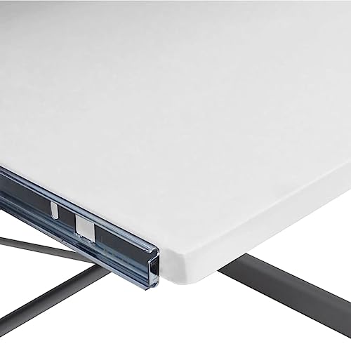 Eck-Computertisch Weiß 132x112x99 cm Holzwerkstoff Study Table Gaming Schreibtisch Kleiner Schreibtisch Dining Table für Wohnbereich Küche Schlafzimmer Arbeitszimmer von HEFZGDB