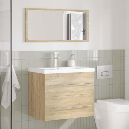 HEFZGDB 2-TLG. Badmöbel-Set Sonoma-Eiche Holzwerkstoff Kleines Schränkchen Medizinschrank Bathroom Cabinet Badezimmerunterschrank für Küche Gästezimmer Badezimmer Toilette HEFZGDB 2-TLG. Badmöbel-Set Sonoma-Eiche Holzwerkstoff Kleines Schränkchen Medizinschrank Bathroom Cabinet Badezimmerunterschrank für Küche Gästezimmer Badezimmer Toilette von HEFZGDB
