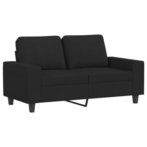 HEFZGDB 3-TLG. Sofagarnitur Schwarz Stoff Gartenlounge Lounge Sofa Lesesessel Bequem Reading Chair für Empfangsraum Wohnbereich Aufenthaltsraum Schlafzimmer von HEFZGDB