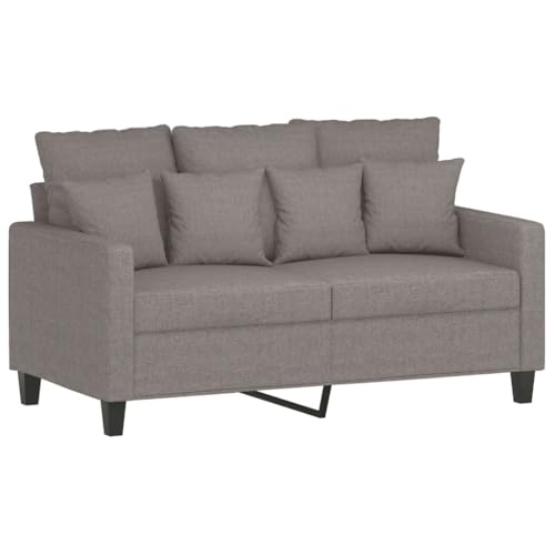 HEFZGDB 3-TLG. Sofagarnitur mit Kissen Taupe Stoff Gartenlounge Lesesessel Bequem Kleines Sofa Sofa Klein für Empfangsraum Schlafzimmer Büro Aufenthaltsraum von HEFZGDB