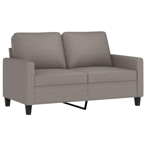 HEFZGDB 3-TLG. Sofagarnitur mit Kissen Taupe Stoff Loungesessel Couch Klein Big Sofa Kleine Couch Jugendzimmer für Aufenthaltsraum Wohnbereich Empfangsraum Schlafzimmer von HEFZGDB