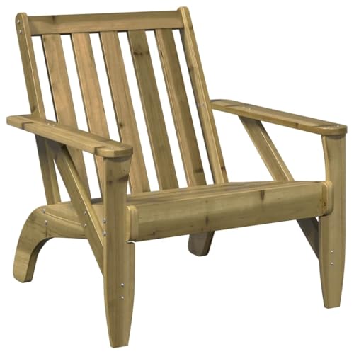 HEFZGDB Adirondack-Gartenstühle 2 STK. 75x77x77 cm Kiefer Imprägniert Kleiner Sessel Campingstuhl Seselstuhl Wohnzimmer Essstuhl für Balkon Terrasse Innenhof Garten von HEFZGDB
