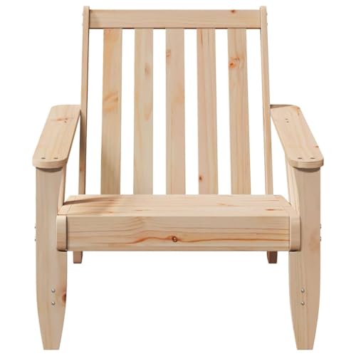 HEFZGDB Adirondack-Gartenstuhl 75x77x77 cm Massivholz Kiefer Kleiner Sessel Campingstuhl Seselstuhl Wohnzimmer Essstuhl für Balkon Terrasse Innenhof Garten von HEFZGDB
