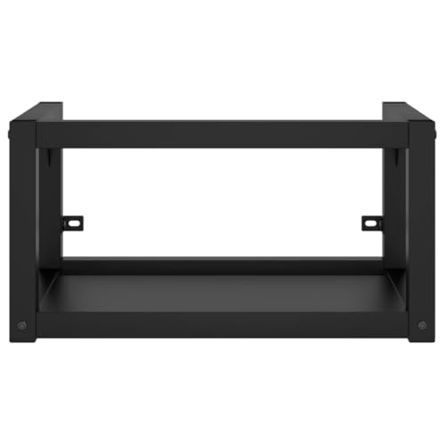 HEFZGDB Badezimmer Wand-Waschtischgestell Schwarz 40x38x31 cm Eisen Kleiner Schrank Schuhschrank Badezimmerschränke Mehrzweckschrank für Wohnbereich Badezimmer Gästezimmer Toilette HEFZGDB Badezimmer Wand-Waschtischgestell Schwarz 40x38x31 cm Eisen Kleiner Schrank Schuhschrank Badezimmerschränke Mehrzweckschrank für Wohnbereich Badezimmer Gästezimmer Toilette von HEFZGDB