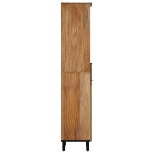 HEFZGDB Badschrank Braun 38x33x160 cm Massivholz Mango Vorratsschrank Badezimmerschrank Badezimmerschränke Apothekerschrank Küche für Wohnbereich Gästezimmer Küche Toilette HEFZGDB Badschrank Braun 38x33x160 cm Massivholz Mango Vorratsschrank Badezimmerschrank Badezimmerschränke Apothekerschrank Küche für Wohnbereich Gästezimmer Küche Toilette von HEFZGDB
