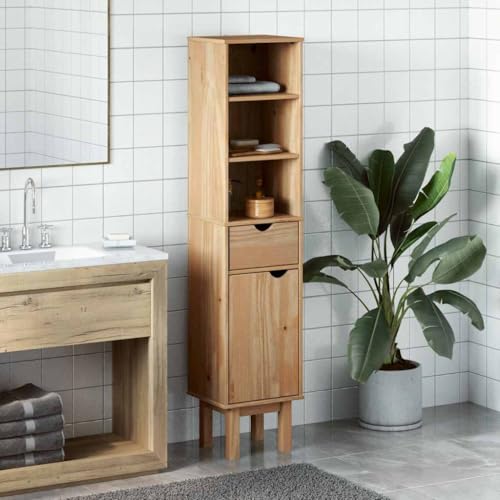 HEFZGDB Badschrank OTTA 35x30x159 cm Massivholz Kiefer Vorratsschrank Badezimmerschrank Badezimmerschränke Apothekerschrank Küche für Wohnbereich Toilette Gästezimmer Küche HEFZGDB Badschrank OTTA 35x30x159 cm Massivholz Kiefer Vorratsschrank Badezimmerschrank Badezimmerschränke Apothekerschrank Küche für Wohnbereich Toilette Gästezimmer Küche von HEFZGDB