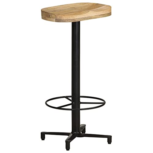 HEFZGDB Barhocker 2 STK. 76 cm Mango Massivholz Bequemer Stuhl Barhocker Küche Barstühle Badhocker Modern für Gaststätten Wohnzimmer Bars Café von HEFZGDB