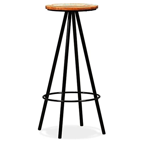 HEFZGDB Barhocker 2 STK. Massives Altholz Schminksessel Schminkhocker Esszimmerstühle Küchenhocker für Gaststätten Wohnzimmer Café Bars von HEFZGDB