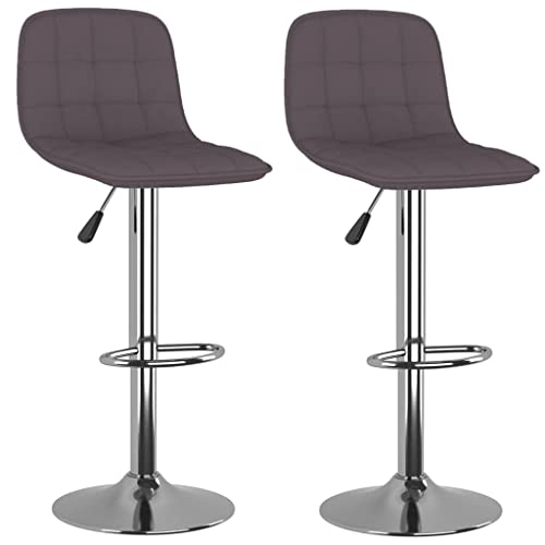 HEFZGDB Barhocker 2 STK. Taupe Stoff Bürohocker Schminkhocker Badhocker Modern Stuhl Büro für Wohnzimmer Bars Café Gaststätten von HEFZGDB