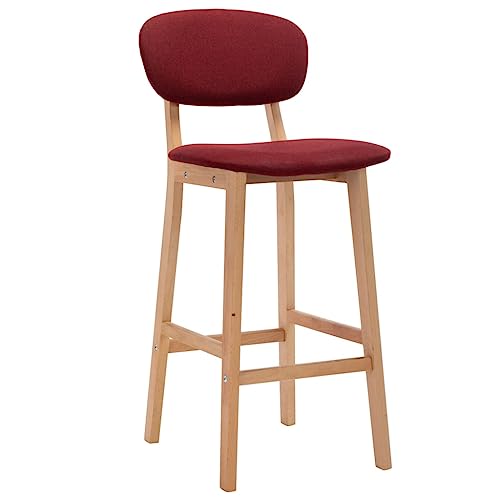 HEFZGDB Barhocker 2 STK. Weinrot Stoff Vanity Chair Küchenstühle Modern Küchenhocker Küchenstuhl für Wohnzimmer Bars Gaststätten Café HEFZGDB Barhocker 2 STK. Weinrot Stoff Vanity Chair Küchenstühle Modern Küchenhocker Küchenstuhl für Wohnzimmer Bars Gaststätten Café von HEFZGDB