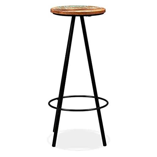 HEFZGDB Barhocker 4 STK. Massives Altholz Schminksessel Schminkhocker Esszimmerstühle Küchenhocker für Gaststätten Wohnzimmer Café Bars von HEFZGDB