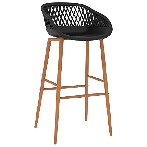 HEFZGDB Barhocker 4 STK. Schwarz Bar Chair Schminkstuhl Küchenstühle Modern Küchenstuhl für Café Gaststätten Wohnzimmer Bars von HEFZGDB