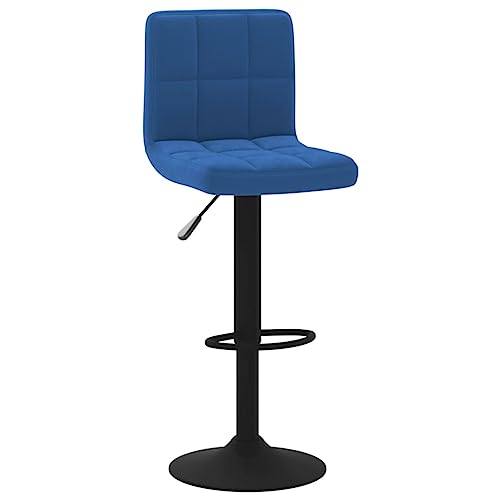 HEFZGDB Barhocker Blau Samt Stuhl Küche Barstuhl Küchenstuhl Badezimmerhocker für Café Gaststätten Bars Wohnzimmer von HEFZGDB