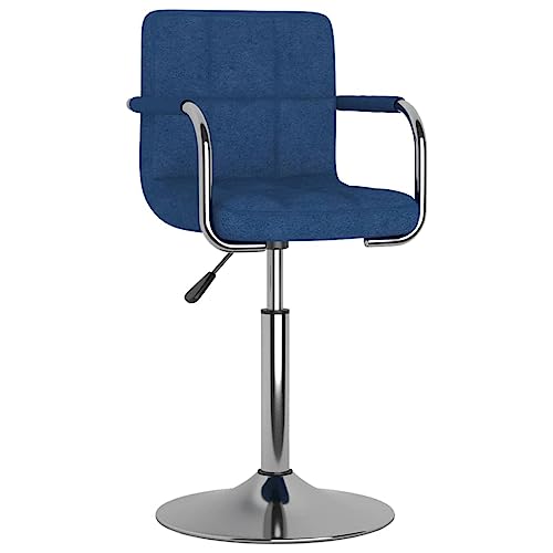 HEFZGDB Barhocker Blau Stoff Hocker Klein Schminkhocker Küchenhocker Küchenstuhl für Café Bars Wohnzimmer Gaststätten von HEFZGDB