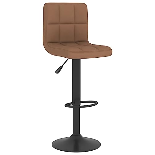 HEFZGDB Barhocker Braun Stoff Bürohocker Barstuhl Esszimmerstühle Vanity Chair für Wohnzimmer Café Bars Gaststätten von HEFZGDB