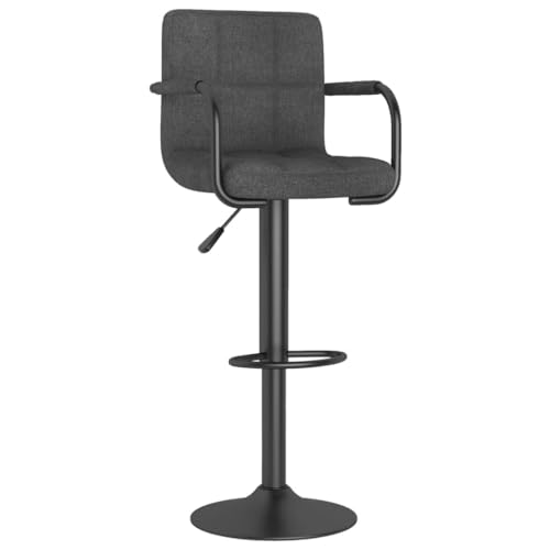 HEFZGDB Barhocker Dunkelgrau Stoff Stuhl Küche Küchenstühle Modern Badhocker Modern Küchenstuhl für Gaststätten Wohnzimmer Bars Café von HEFZGDB