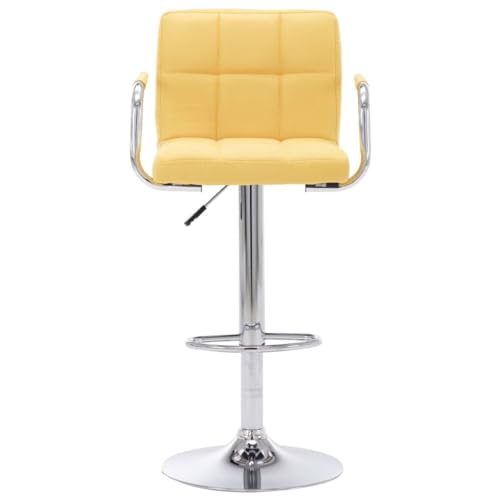 HEFZGDB Barhocker Gelb Stoff Stuhl Küche Küchenstühle Modern Küchenhocker Badezimmerhocker für Wohnzimmer Bars Café Gaststätten von HEFZGDB