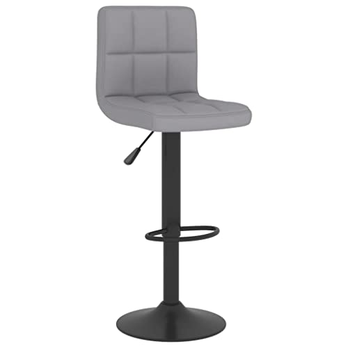 HEFZGDB Barhocker Hellgrau Stoff Bürohocker Barstuhl Esszimmerstühle Vanity Chair für Wohnzimmer Café Bars Gaststätten von HEFZGDB