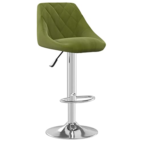HEFZGDB Barhocker Hellgrün Samt Bürohocker Schminkstuhl Badhocker Modern Badezimmerhocker für Café Bars Gaststätten Wohnzimmer von HEFZGDB