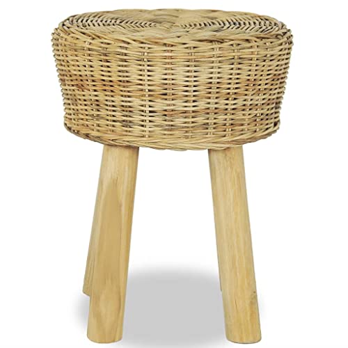 HEFZGDB Barhocker Natur Rattan Vanity Chair Barstuhl Küchenhocker Stuhl Büro für Bars Gaststätten Café Wohnzimmer von HEFZGDB
