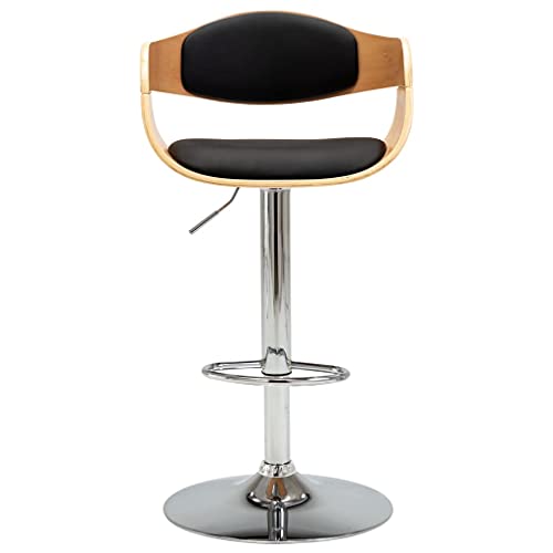 HEFZGDB Barhocker Schwarz Bugholz und Kunstleder Stuhl Küche Küchenstühle Modern Badhocker Modern Küchenstuhl für Café Gaststätten Bars Wohnzimmer von HEFZGDB
