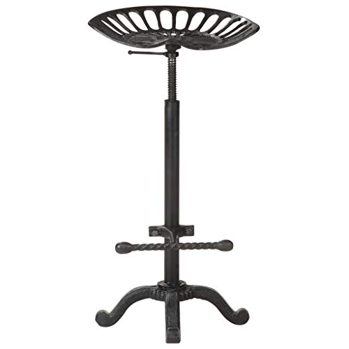 HEFZGDB Barhocker Schwarz Gusseisen Hocker Klein Esszimmerstühle Küchenstühle Modern Badhocker Modern für Wohnzimmer Bars Gaststätten Café von HEFZGDB