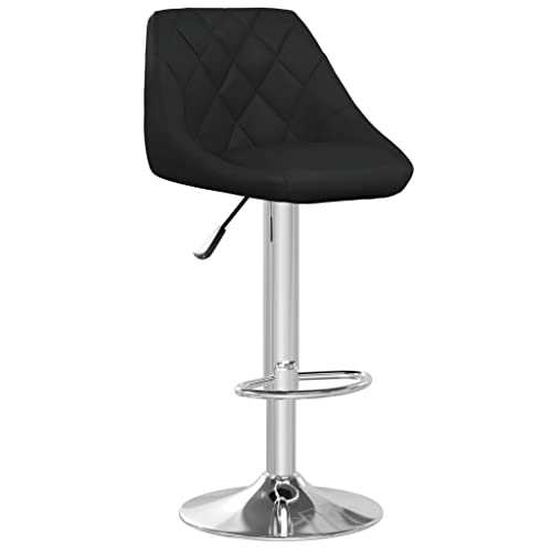 HEFZGDB Barhocker Schwarz Kunstleder Bar Stool Barstuhl Küchenhocker Küchenstuhl für Bars Wohnzimmer Café Gaststätten von HEFZGDB