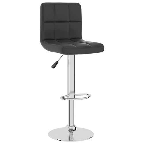 HEFZGDB Barhocker Schwarz Kunstleder Hocker Klein Schminkstuhl Küchenstühle Modern Badezimmerhocker für Gaststätten Café Bars Wohnzimmer von HEFZGDB