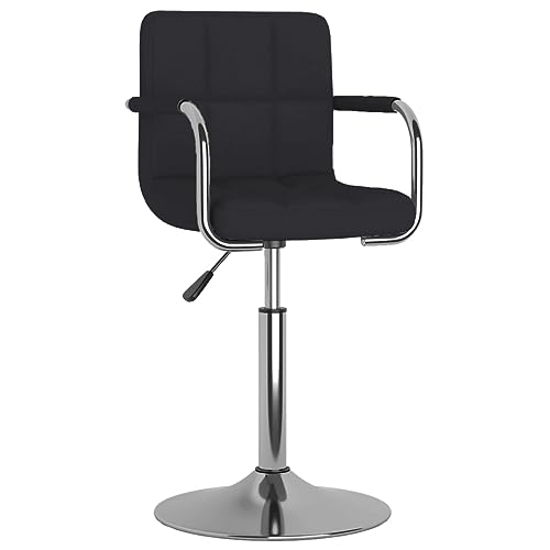 HEFZGDB Barhocker Schwarz Stoff Hocker Klein Schminkhocker Küchenhocker Küchenstuhl für Café Bars Wohnzimmer Gaststätten von HEFZGDB