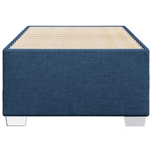 HEFZGDB Bettgestell ohne Matratze Blau 80x200 cm Stoff Bette Gästebett Bettgestell Bettrahmen für Gästezimmer Schlafzimmer Wohnbereich Herberge HEFZGDB Bettgestell ohne Matratze Blau 80x200 cm Stoff Bette Gästebett Bettgestell Bettrahmen für Gästezimmer Schlafzimmer Wohnbereich Herberge von HEFZGDB