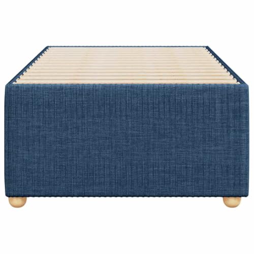 HEFZGDB Bettgestell ohne Matratze Blau 80x200 cm Stoff Daybed Bed Frame Familienbett Einzelbetten für Wohnbereich Schlafzimmer Herberge Gästezimmer von HEFZGDB