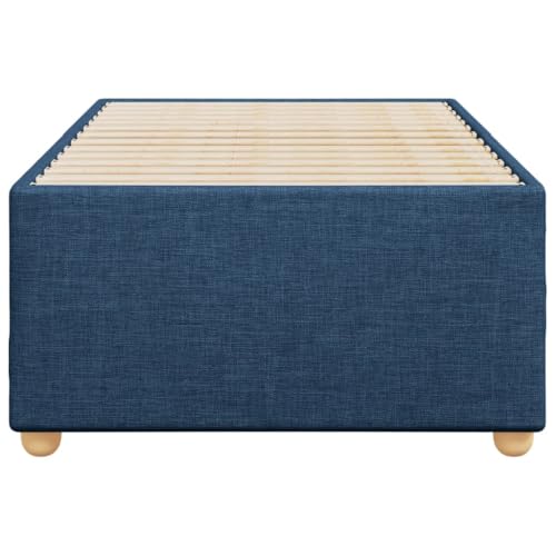 HEFZGDB Bettgestell ohne Matratze Blau 80x200 cm Stoff Daybed Gästebett Bettgestell Single Bed für Schlafzimmer Wohnbereich Gästezimmer Herberge HEFZGDB Bettgestell ohne Matratze Blau 80x200 cm Stoff Daybed Gästebett Bettgestell Single Bed für Schlafzimmer Wohnbereich Gästezimmer Herberge von HEFZGDB