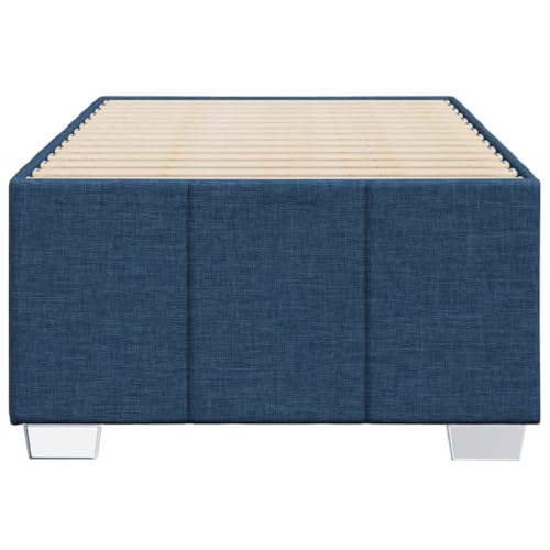 HEFZGDB Bettgestell ohne Matratze Blau 80x200 cm Stoff Double Bed Gästebett Bettgestell Einzelbett für Herberge Schlafzimmer Gästezimmer Wohnbereich HEFZGDB Bettgestell ohne Matratze Blau 80x200 cm Stoff Double Bed Gästebett Bettgestell Einzelbett für Herberge Schlafzimmer Gästezimmer Wohnbereich von HEFZGDB