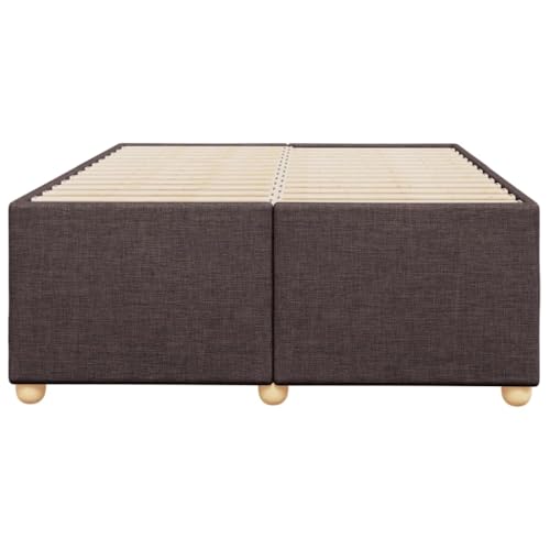 HEFZGDB Bettgestell ohne Matratze Dunkelbraun 120x200 cm Stoff Daybed Gästebett Bettgestell Single Bed für Schlafzimmer Wohnbereich Gästezimmer Herberge HEFZGDB Bettgestell ohne Matratze Dunkelbraun 120x200 cm Stoff Daybed Gästebett Bettgestell Single Bed für Schlafzimmer Wohnbereich Gästezimmer Herberge von HEFZGDB
