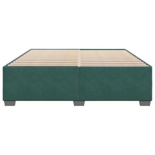 HEFZGDB Bettgestell ohne Matratze Dunkelgrün 180x200 cm Samt Single Bed Familienbett Einzelbetten Doppelbett für Herberge Gästezimmer Schlafzimmer Wohnbereich HEFZGDB Bettgestell ohne Matratze Dunkelgrün 180x200 cm Samt Single Bed Familienbett Einzelbetten Doppelbett für Herberge Gästezimmer Schlafzimmer Wohnbereich von HEFZGDB