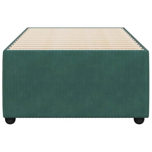 HEFZGDB Bettgestell ohne Matratze Dunkelgrün 80x200 cm Samt Einzelbett Bed Frame Doppelbett Bettrahmen für Gästezimmer Herberge Wohnbereich Schlafzimmer HEFZGDB Bettgestell ohne Matratze Dunkelgrün 80x200 cm Samt Einzelbett Bed Frame Doppelbett Bettrahmen für Gästezimmer Herberge Wohnbereich Schlafzimmer von HEFZGDB