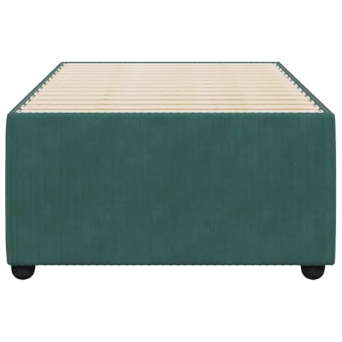HEFZGDB Bettgestell ohne Matratze Dunkelgrün 90x190 cm Samt Einzelbett Bed Frame Doppelbett Bettrahmen für Gästezimmer Herberge Wohnbereich Schlafzimmer HEFZGDB Bettgestell ohne Matratze Dunkelgrün 90x190 cm Samt Einzelbett Bed Frame Doppelbett Bettrahmen für Gästezimmer Herberge Wohnbereich Schlafzimmer von HEFZGDB