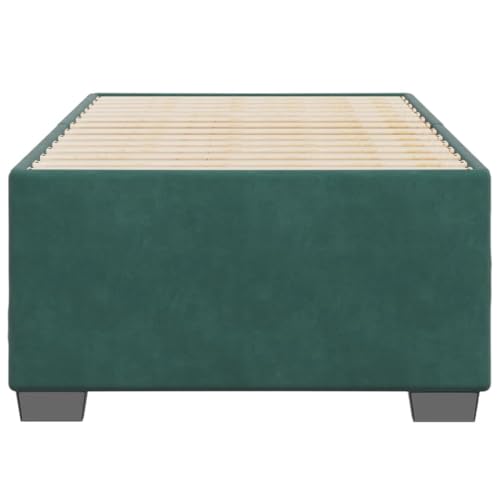 HEFZGDB Bettgestell ohne Matratze Dunkelgrün 90x200 cm Samt Single Bed Familienbett Einzelbetten Doppelbett für Herberge Gästezimmer Schlafzimmer Wohnbereich HEFZGDB Bettgestell ohne Matratze Dunkelgrün 90x200 cm Samt Single Bed Familienbett Einzelbetten Doppelbett für Herberge Gästezimmer Schlafzimmer Wohnbereich von HEFZGDB