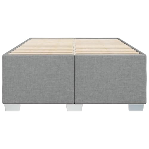 HEFZGDB Bettgestell ohne Matratze Hellgrau 120x190 cm Stoff Bette Gästebett Bettgestell Bettrahmen für Gästezimmer Schlafzimmer Wohnbereich Herberge HEFZGDB Bettgestell ohne Matratze Hellgrau 120x190 cm Stoff Bette Gästebett Bettgestell Bettrahmen für Gästezimmer Schlafzimmer Wohnbereich Herberge von HEFZGDB