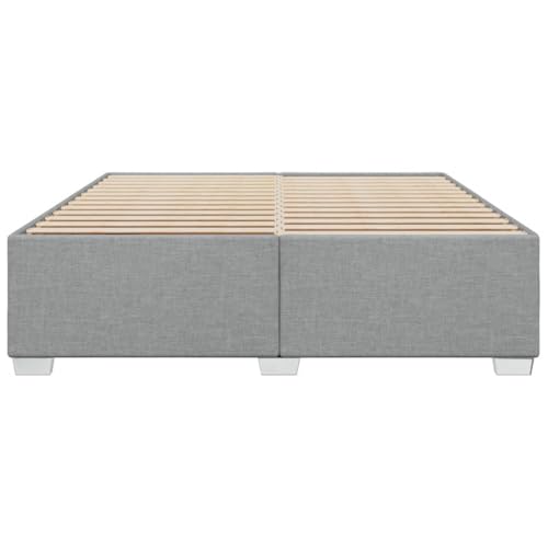 HEFZGDB Bettgestell ohne Matratze Hellgrau 180x200 cm Stoff Bette Gästebett Bettgestell Bettrahmen für Gästezimmer Schlafzimmer Wohnbereich Herberge HEFZGDB Bettgestell ohne Matratze Hellgrau 180x200 cm Stoff Bette Gästebett Bettgestell Bettrahmen für Gästezimmer Schlafzimmer Wohnbereich Herberge von HEFZGDB