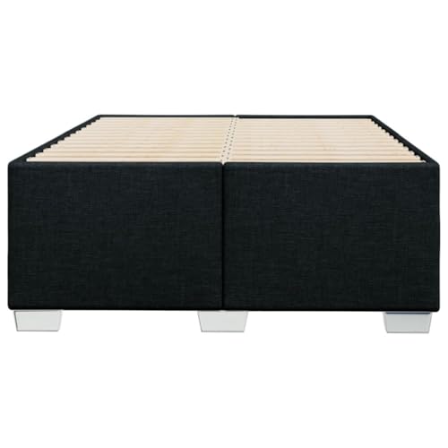 HEFZGDB Bettgestell ohne Matratze Schwarz 120x200 cm Stoff Bette Gästebett Bettgestell Bettrahmen für Gästezimmer Schlafzimmer Wohnbereich Herberge HEFZGDB Bettgestell ohne Matratze Schwarz 120x200 cm Stoff Bette Gästebett Bettgestell Bettrahmen für Gästezimmer Schlafzimmer Wohnbereich Herberge von HEFZGDB